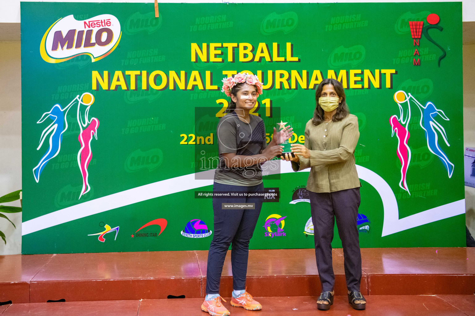 Kulhudhuffushi Youth & R.C vs Club Green Streets in the Finals of Milo National Netball Tournament 2021 (Women's) held on 5th December 2021 in Male', Maldives Photos: Ismail Thoriq / images.mv