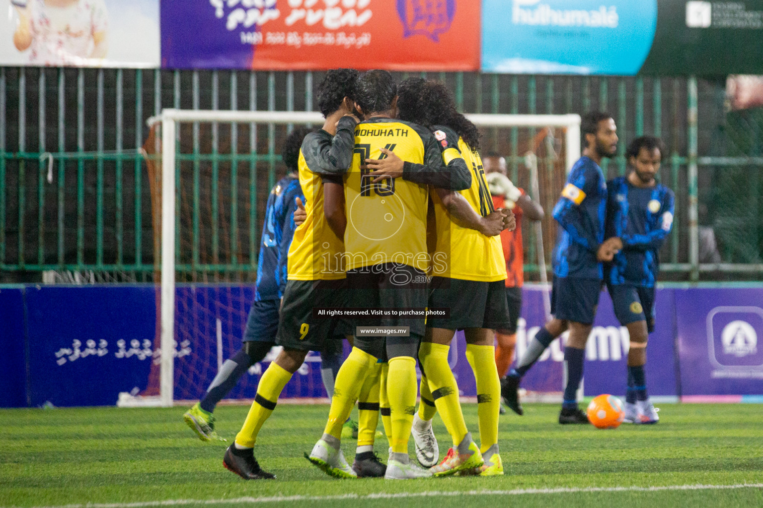 Team MPL vs Team RRC in the Quarter Finals of Club Maldives 2021 held at Hulhumale'; on 13th December 2021 Photos: Nasam/ images.mv