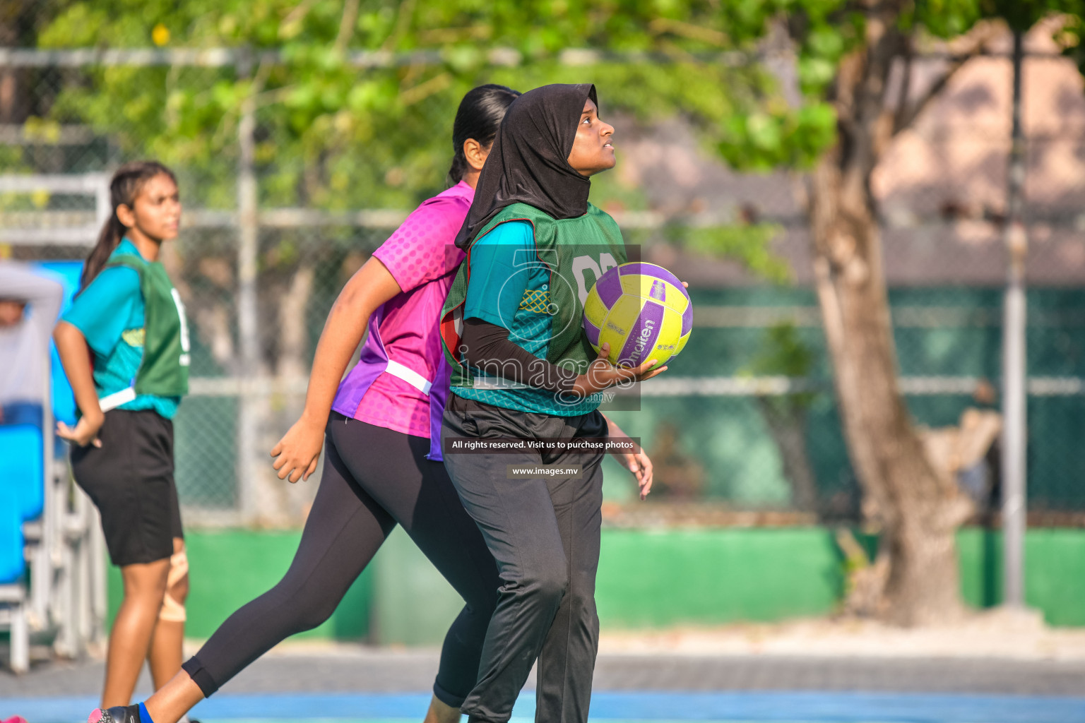 Day 11 of Junior Netball Championship 2022 held in Male', Maldives. Photos by Nausham Waheed