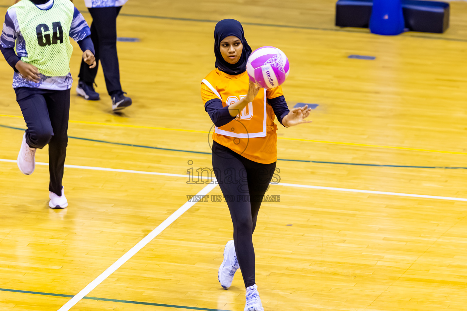 SC Skylark vs Youth United SC in Day 5 of 24th Milo Netball Association Championship held in Social Center at Male', Maldives on Friday, 5th September 2025. Photos: Nausham Waheed / images.mv
