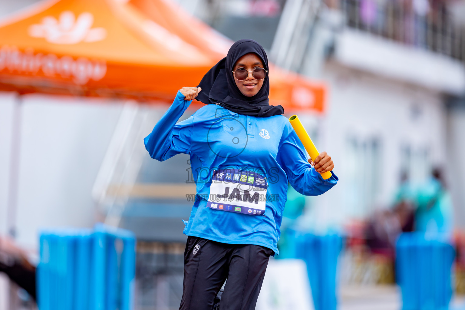 Day 6 of MWSC Interschool Athletics Championships 2024 held in Hulhumale Running Track, Hulhumale, Maldives on Thursday, 14th November 2024. Photos by: Nausham Waheed / Images.mv