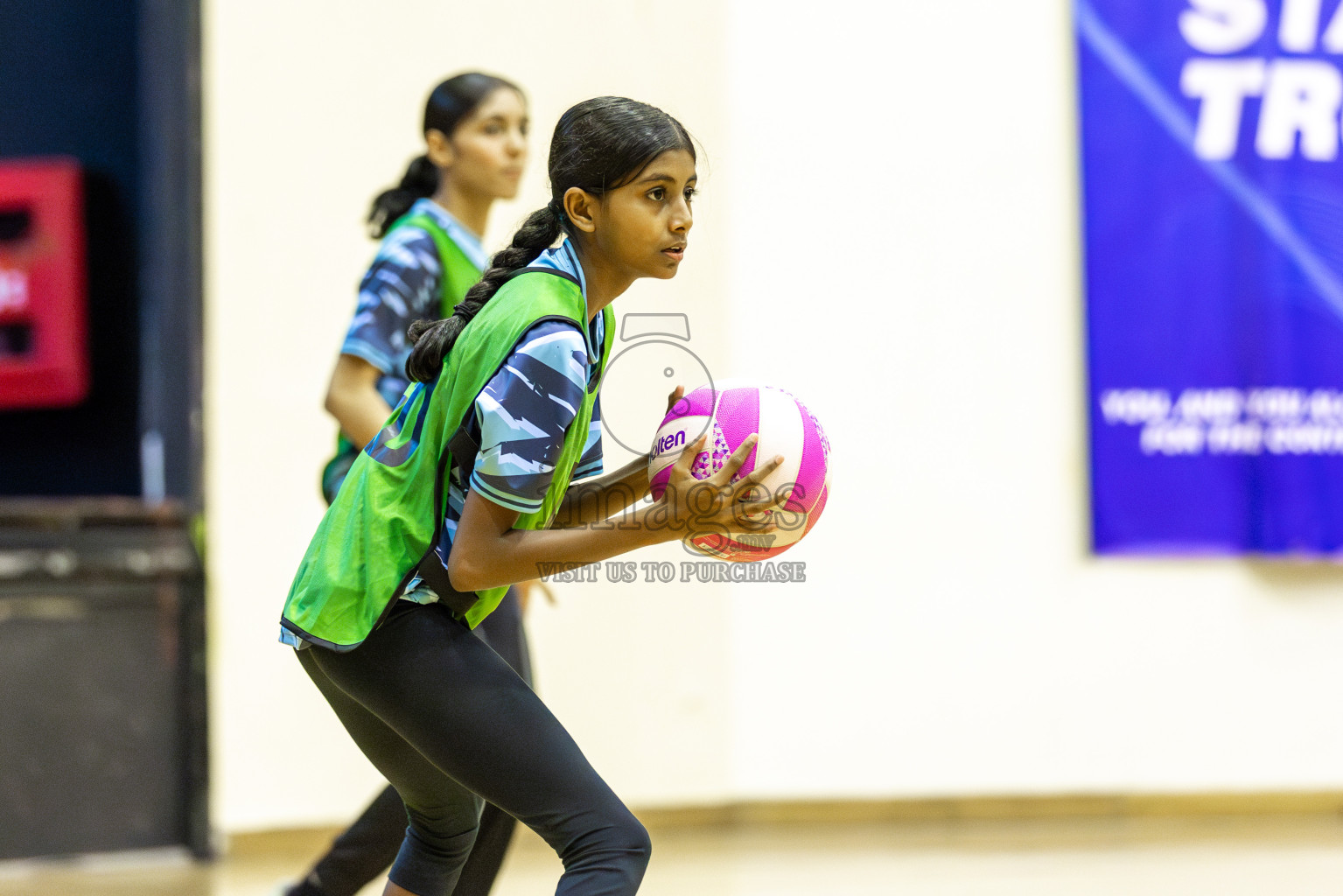 High Flyers vs N Sports Academy A  in Day 6 of 3rd Netball Junior Championship, held at Social Center on Friday 24th January 2025 . Photos: Shuu Abdul Sattar / images.mv