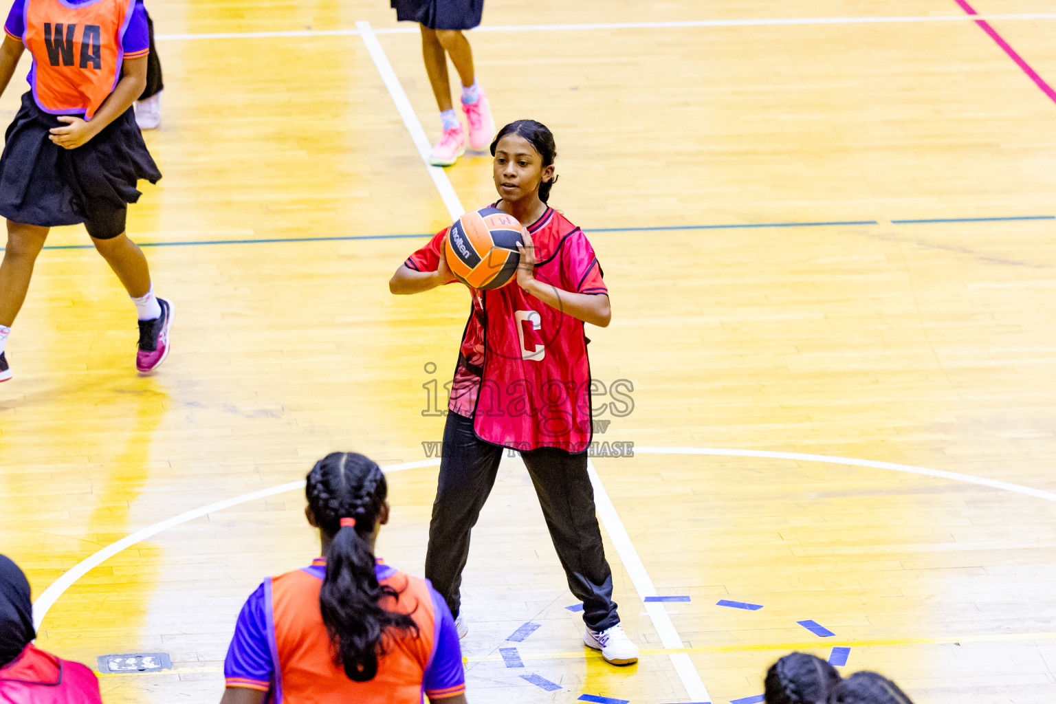 Day 2 of 25th Inter-School Netball Tournament was held in Social Center at Male', Maldives on Saturday, 10th August 2024. Photos: Nausham Waheed / images.mv