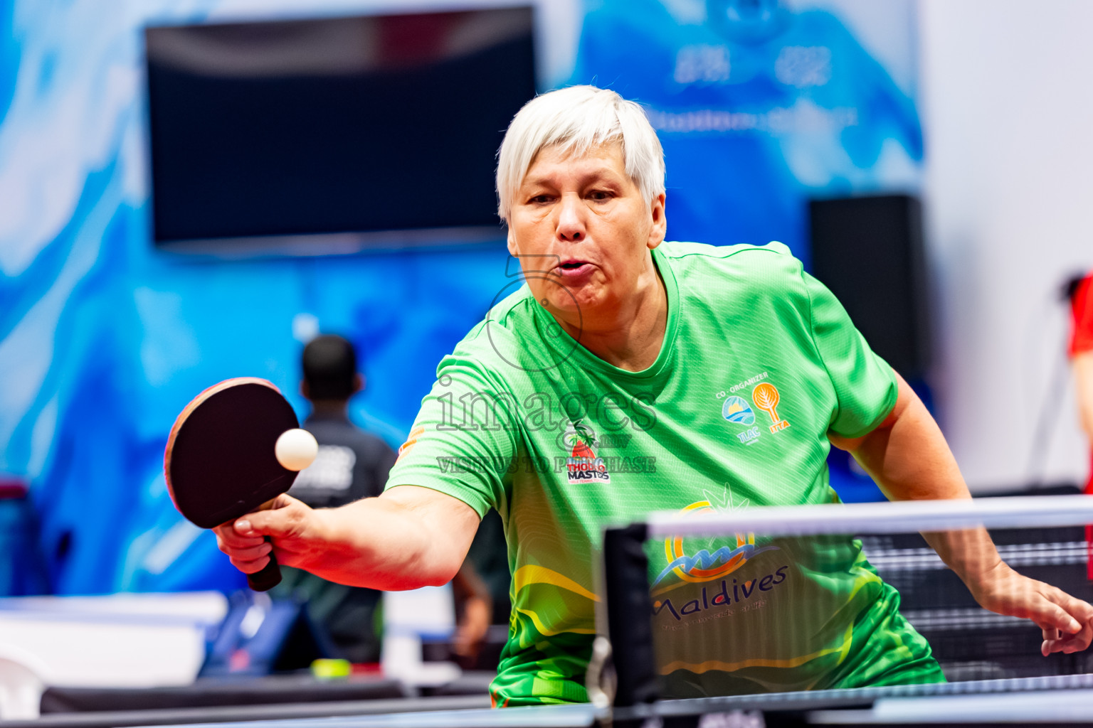 Day 2 of 1st Thoddoo Masters Table Tennis Tournament was held on Friday, 22nd August 2025 in AA Thoddoo, Maldives. Photos: Nausham Waheed / images.mv