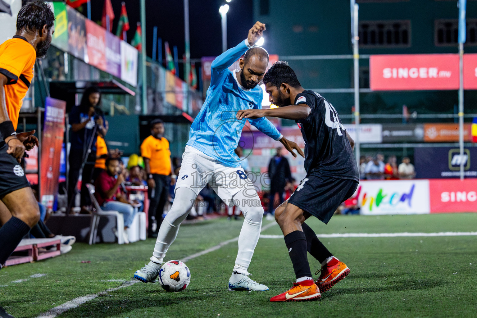 TEAM MACL vs STELCO RC in Quarter Finals of Club Maldives Cup 2024 held in Rehendi Futsal Ground, Hulhumale', Maldives on Wednesday, 9th October 2024. Photos: Nausham Waheed / images.mv