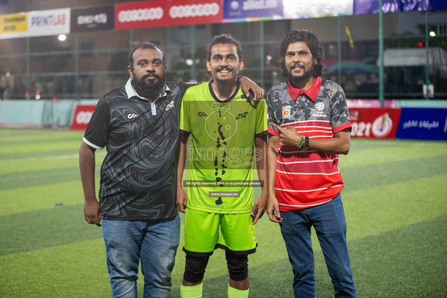 Team FSM Vs Prisons Club in the Semi Finals of Club Maldives 2021 held in Hulhumale, Maldives on 15 December 2021. Photos: Ismail Thoriq / images.mv