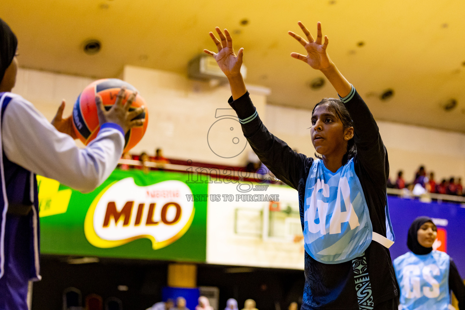 Day 6 of 25th Inter-School Netball Tournament was held in Social Center at Male', Maldives on Thursday, 15th August 2024. Photos: Nausham Waheed / images.mv