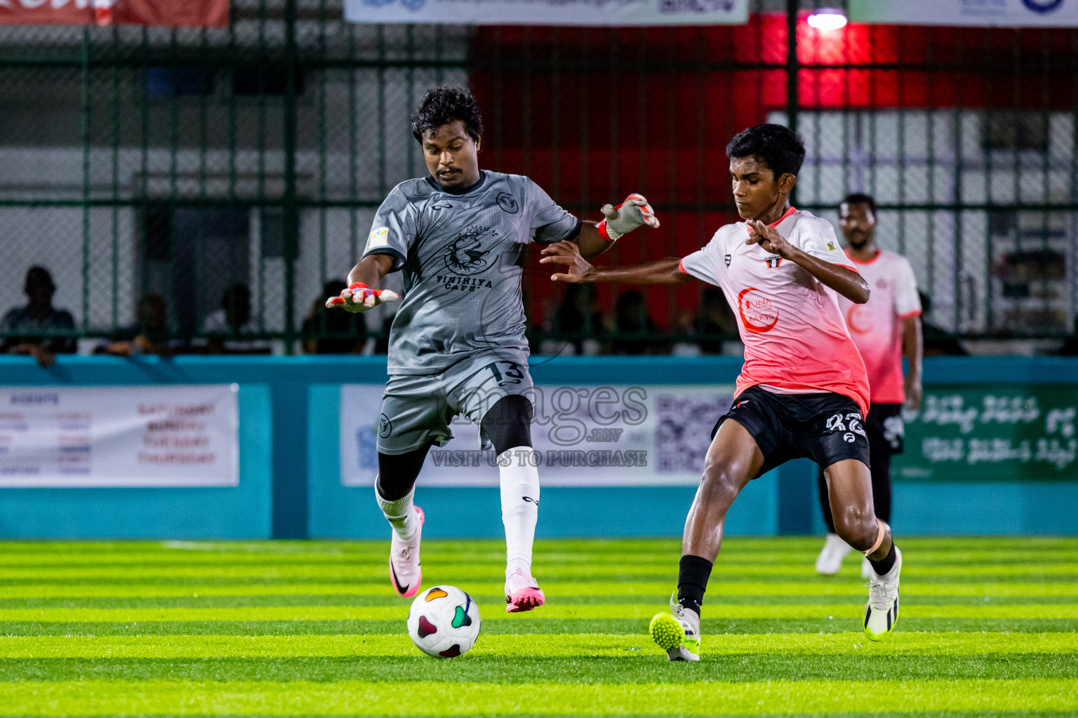 Raiymandhoo FC vs Naalaafushi YC in Day 2 of Laamehi Dhiggaru Ekuveri Futsal Challenge 2024 was held on Saturday, 27th July 2024, at Dhiggaru Futsal Ground, Dhiggaru, Maldives Photos: Nausham Waheed / images.mv