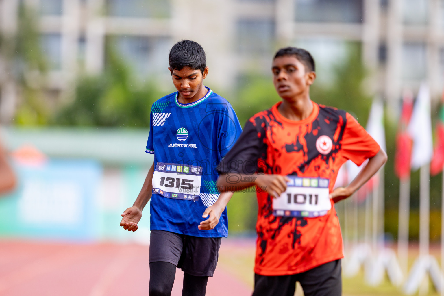 Day 3 of MWSC Interschool Athletics Championships 2024 held in Hulhumale Running Track, Hulhumale, Maldives on Monday, 11th November 2024. 
Photos by: Hassan Simah / Images.mv