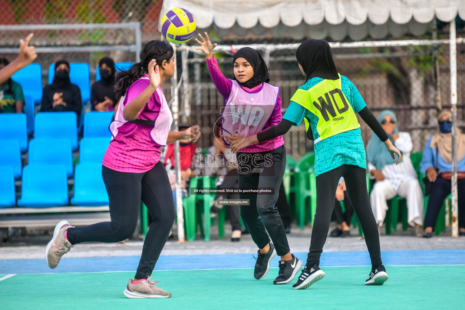 Day 9 of Junior Netball Championship 2022 held in Male', Maldives. Photos by Nausham Waheed