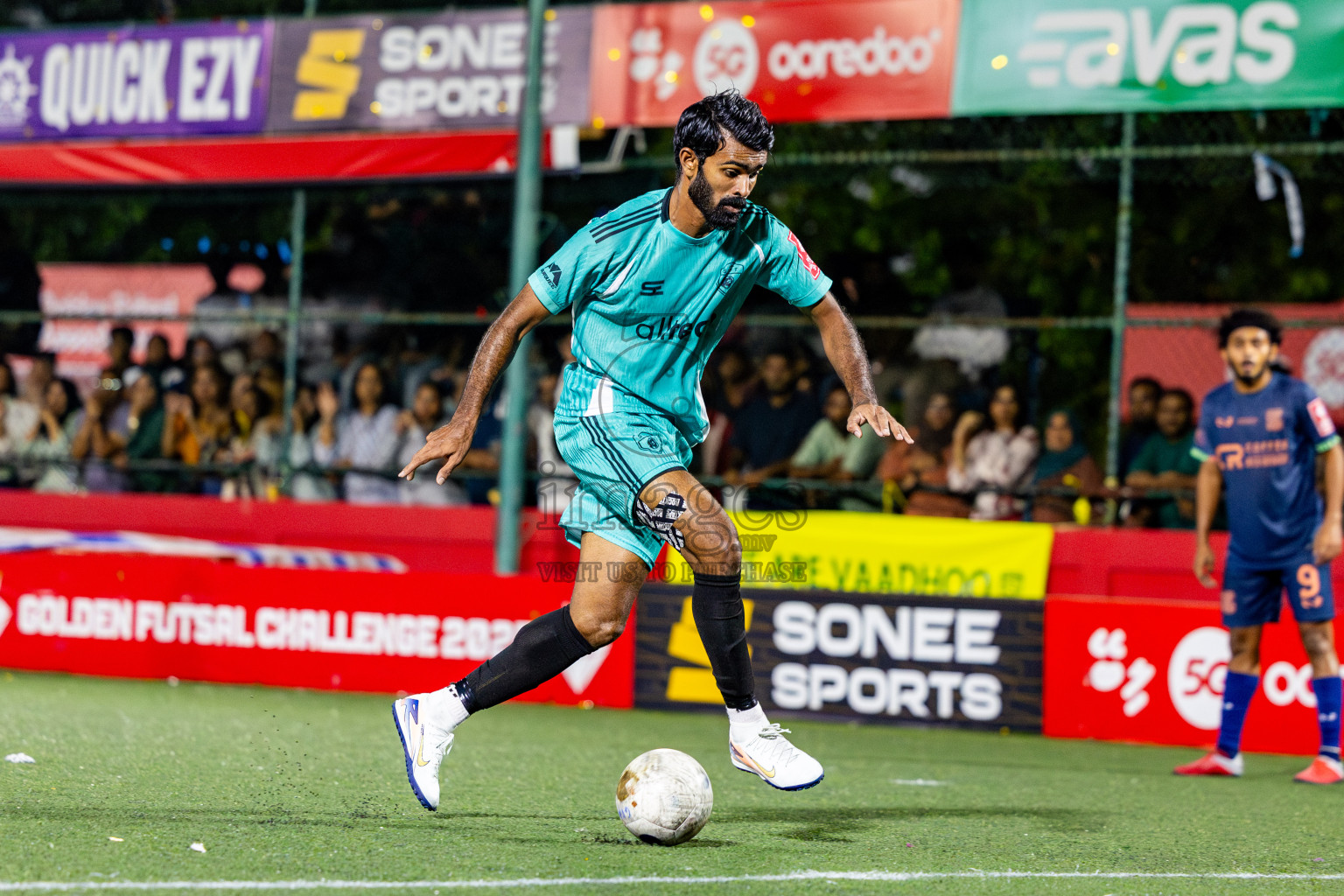 S Hithadhoo vs S Feydhoo in zone round on Day 32 of Golden Futsal Challenge 2025 was held on Wednesday , 5th February 2025, in Hulhumale', Maldives. Photos: Nausham Waheed / images.mv