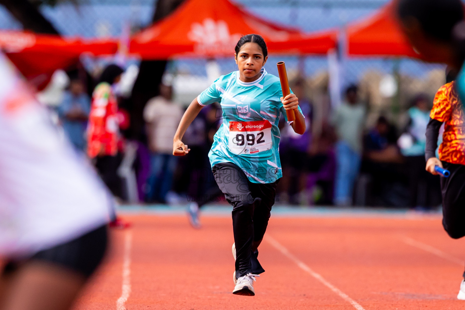 Day 6 of Inter-school Athletics Championship 2025 held in Ekuveni Synthetic Track, Male', Maldives on Sunday, 12th October 2025. Photos by: Nausham Waheed / Images.mv
