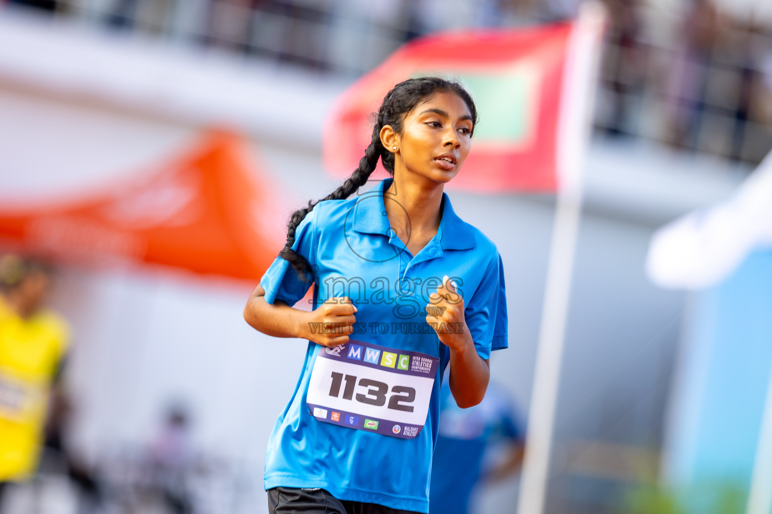 Day 2 of MWSC Interschool Athletics Championships 2024 held in Hulhumale Running Track, Hulhumale, Maldives on Sunday, 10th November 2024. Photos by: Ismail Thoriq / Images.mv