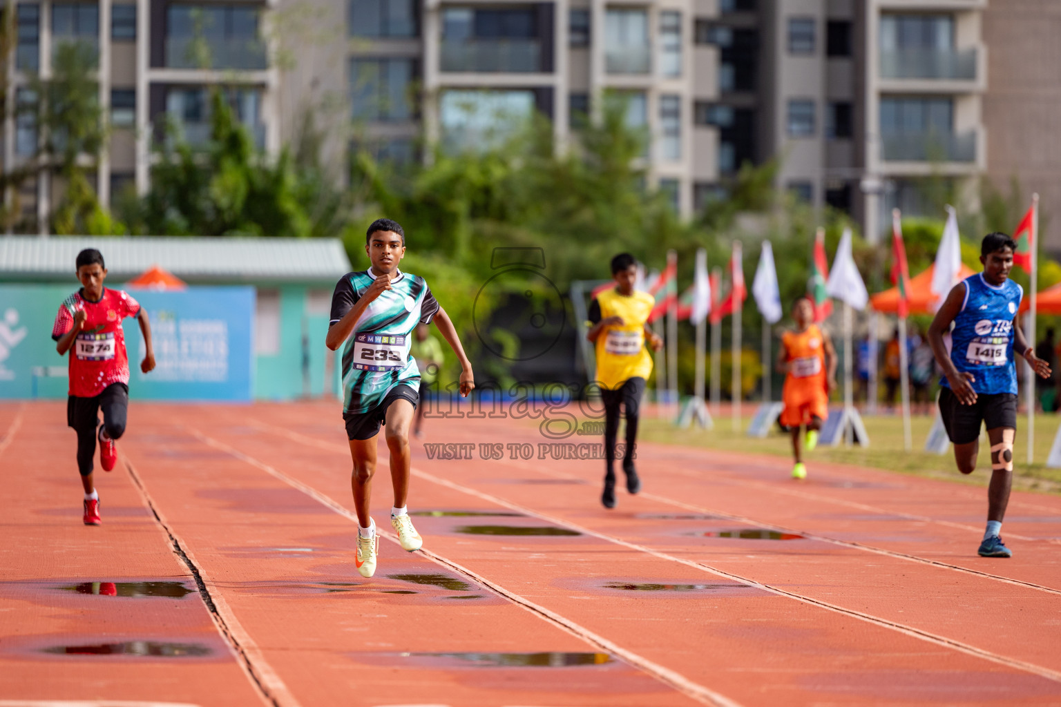 Day 2 of MWSC Interschool Athletics Championships 2024 held in Hulhumale Running Track, Hulhumale, Maldives on Sunday, 10th November 2024. 
Photos by:  Hassan Simah / Images.mv