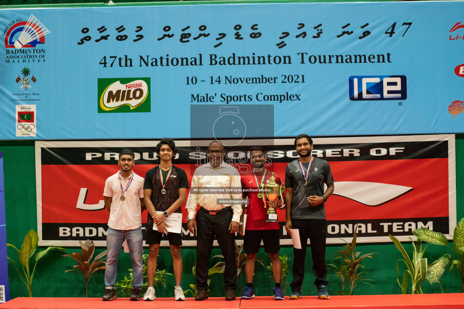 47th National Badminton Tournament 2021 held from 10 to 14 November 2021 in Male' Sports Complex, Maldives