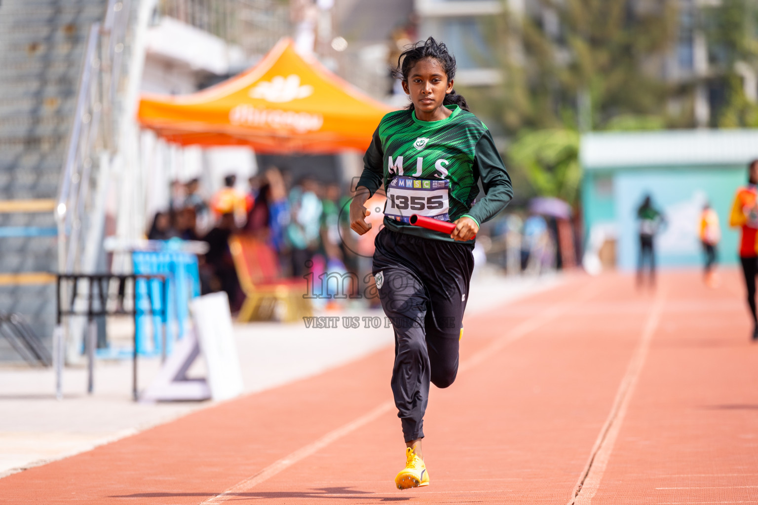 Day 6 of MWSC Interschool Athletics Championships 2024 held in Hulhumale Running Track, Hulhumale, Maldives on Thursday, 14th November 2024. Photos by: Ismail Thoriq / Images.mv