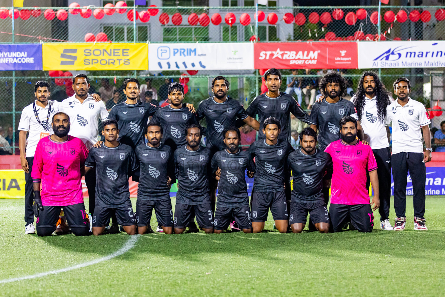 Lh Kurendho vs Lh Naifaru in Day 27 of Golden Futsal Challenge 2024 was held on Saturday , 10th February 2024 in Hulhumale', Maldives Photos: Nausham Waheed / images.mv