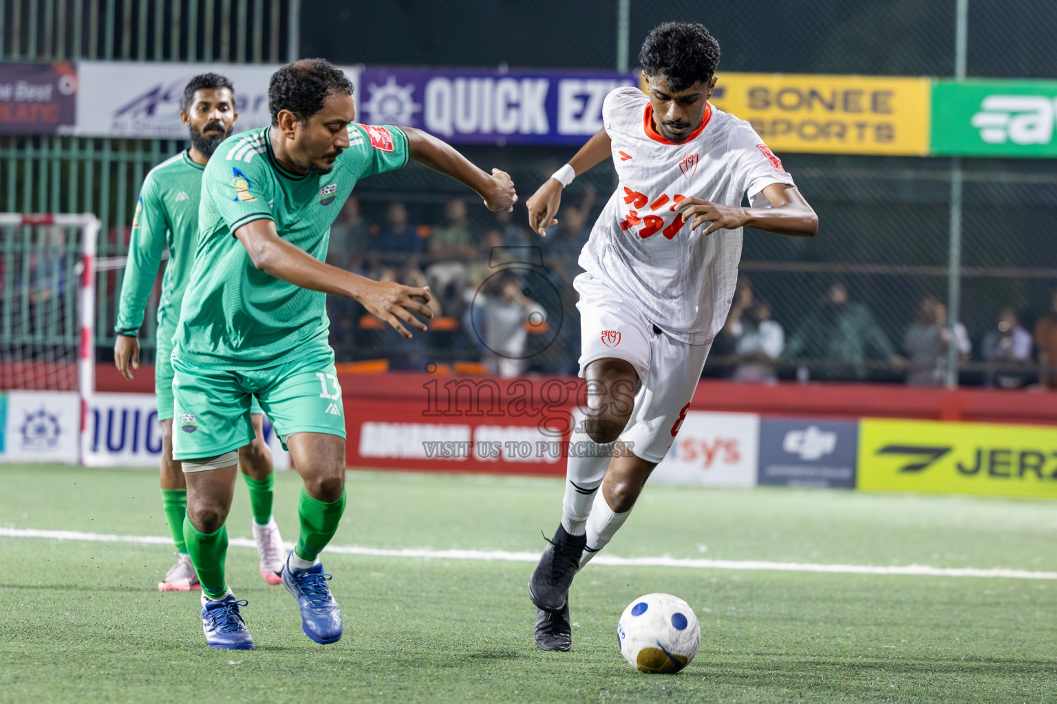 GA Dhaandhoo vs GA Kanduhulhudhoo in Day 8 of Golden Futsal Challenge 2025 was held on Sunday, 12th January 2025, in Hulhumale', Maldives
Photos: Ismail Thoriq / images.mv