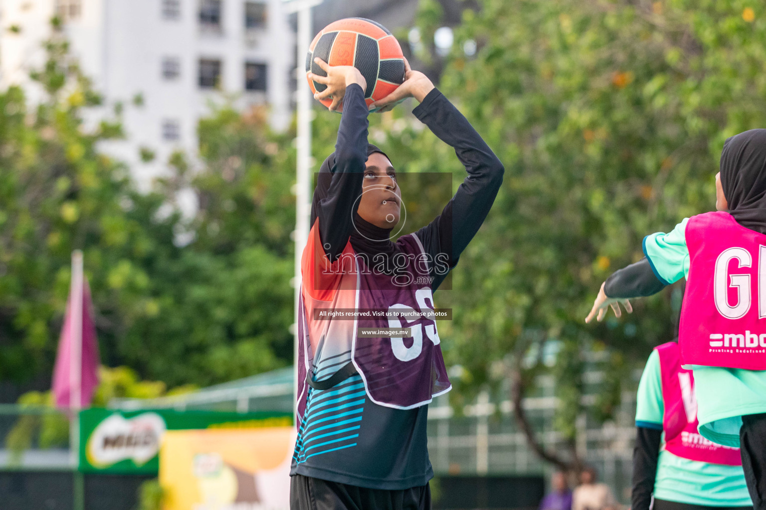 Day 6 of 20th Milo National Netball Tournament 2023, held in Synthetic Netball Court, Male', Maldives on 4th June 2023 Photos: Nausham Waheed/ Images.mv