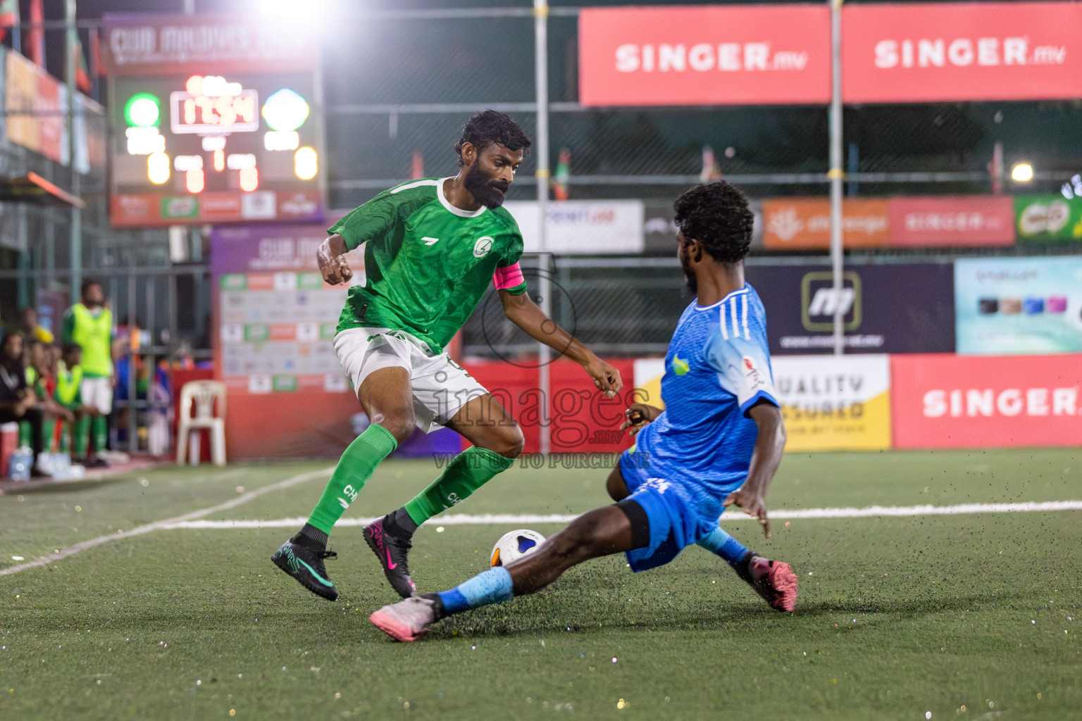 CLUB HDC vs CLUB FEN in Club Maldives Cup 2024 held in Rehendi Futsal Ground, Hulhumale', Maldives on Monday, 23rd September 2024. 
Photos: Mohamed Mahfooz Moosa / images.mv