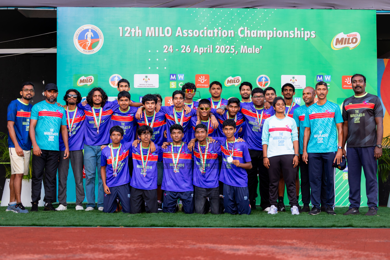 Day 3 of 12th Milo Association Championships was held in Ekuveni Track at Male', Maldives on Saturday, 26th April 2025. Photos: Nausham Waheed / images.mv