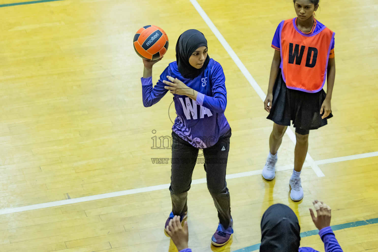 Day 12 of 25th Inter-School Netball Tournament was held in Social Center at Male', Maldives on Thursday, 22nd August 2024.