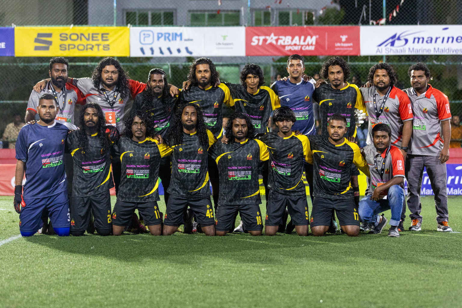 L Kalaidhoo vs L Maabaidhoo in Day 7 of Golden Futsal Challenge 2024 was held on Saturday, 20th January 2024, in Hulhumale', Maldives Photos: Nausham Waheed / images.mv