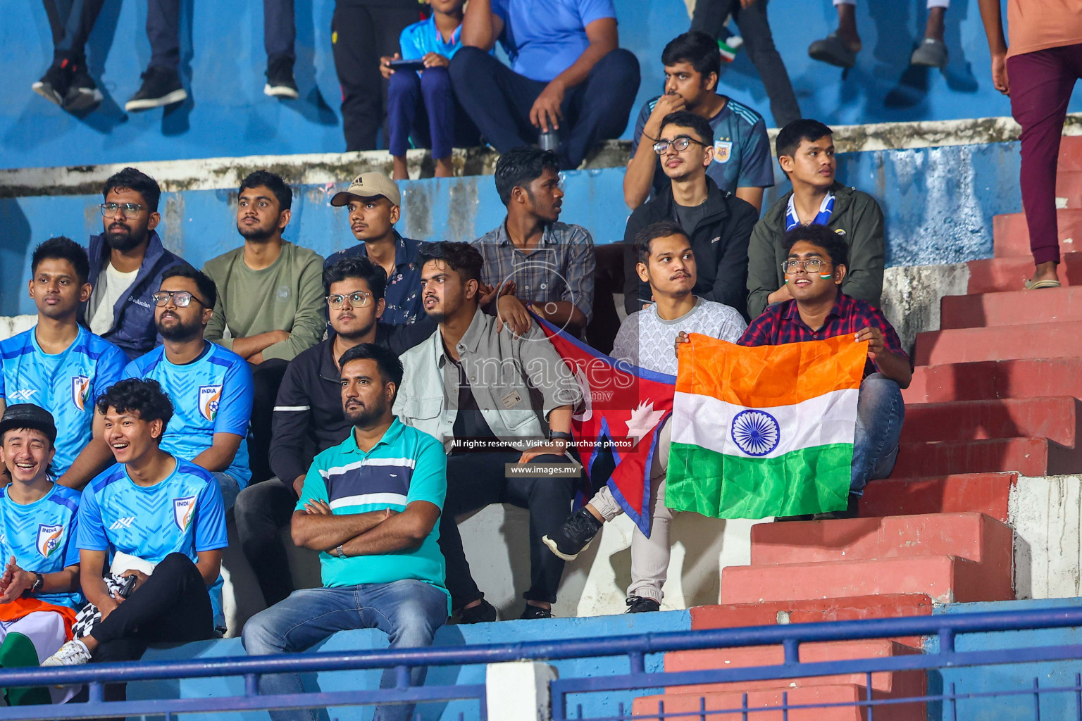 Nepal vs India in SAFF Championship 2023 held in Sree Kanteerava Stadium, Bengaluru, India, on Saturday, 24th June 2023. Photos: Hassan Simah / images.mv