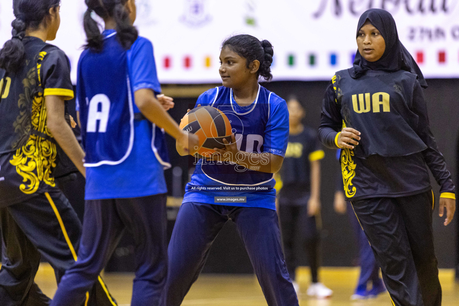 Day4 of 24th Interschool Netball Tournament 2023 was held in Social Center, Male', Maldives on 30th October 2023. Photos: Nausham Waheed / images.mv