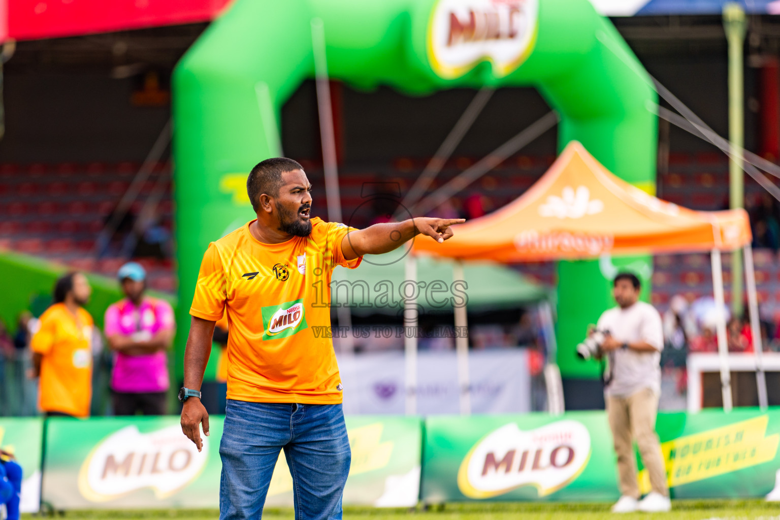 Day 2 of MILO Kids Football Fiesta was held at National Stadium in Male', Maldives on Saturday, 24th February 2024.