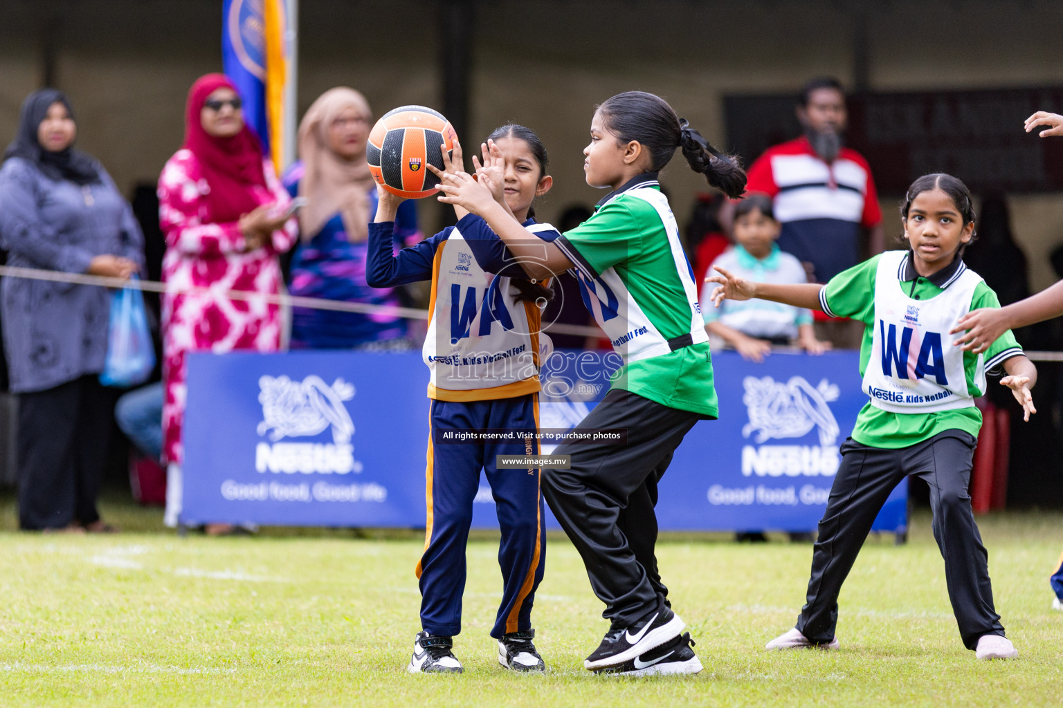 Day 1 of Nestle' Kids Netball Fiesta 2023 held in Henveyru Stadium, Male', Maldives on Thursday, 30th November 2023. Photos by Nausham Waheed / Images.mv