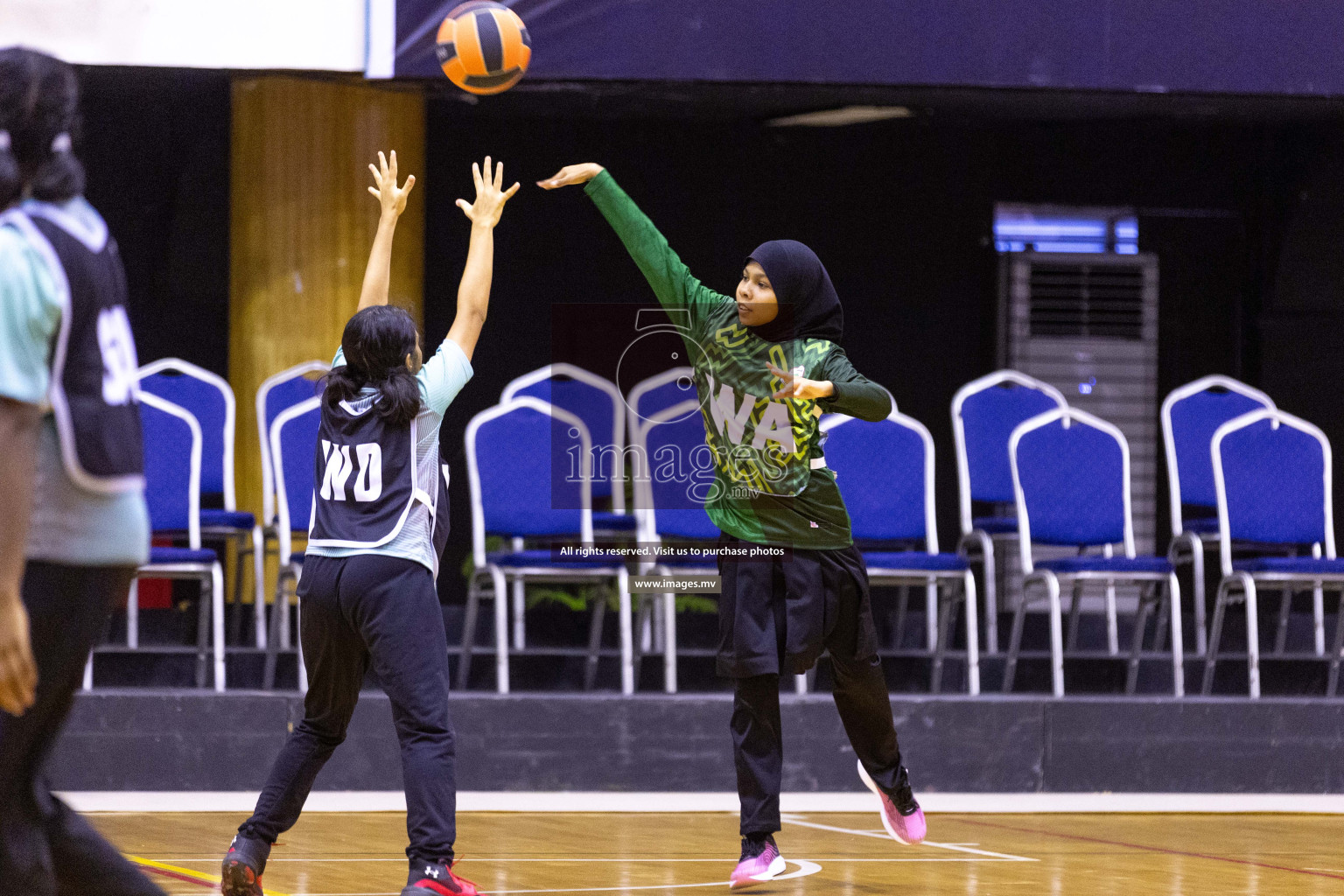 Day5 of 24th Interschool Netball Tournament 2023 was held in Social Center, Male', Maldives on 31st October 2023. Photos: Nausham Waheed / images.mv