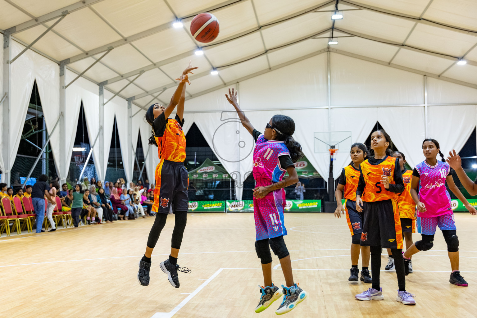Milo 5 x 5 Junior Challenge 2025 - Basketball tournament held in Basketball Training Center, Male', Maldives on Thursday, 09th October 2025. 
Photo by: Hassan Simah / Images.mv
