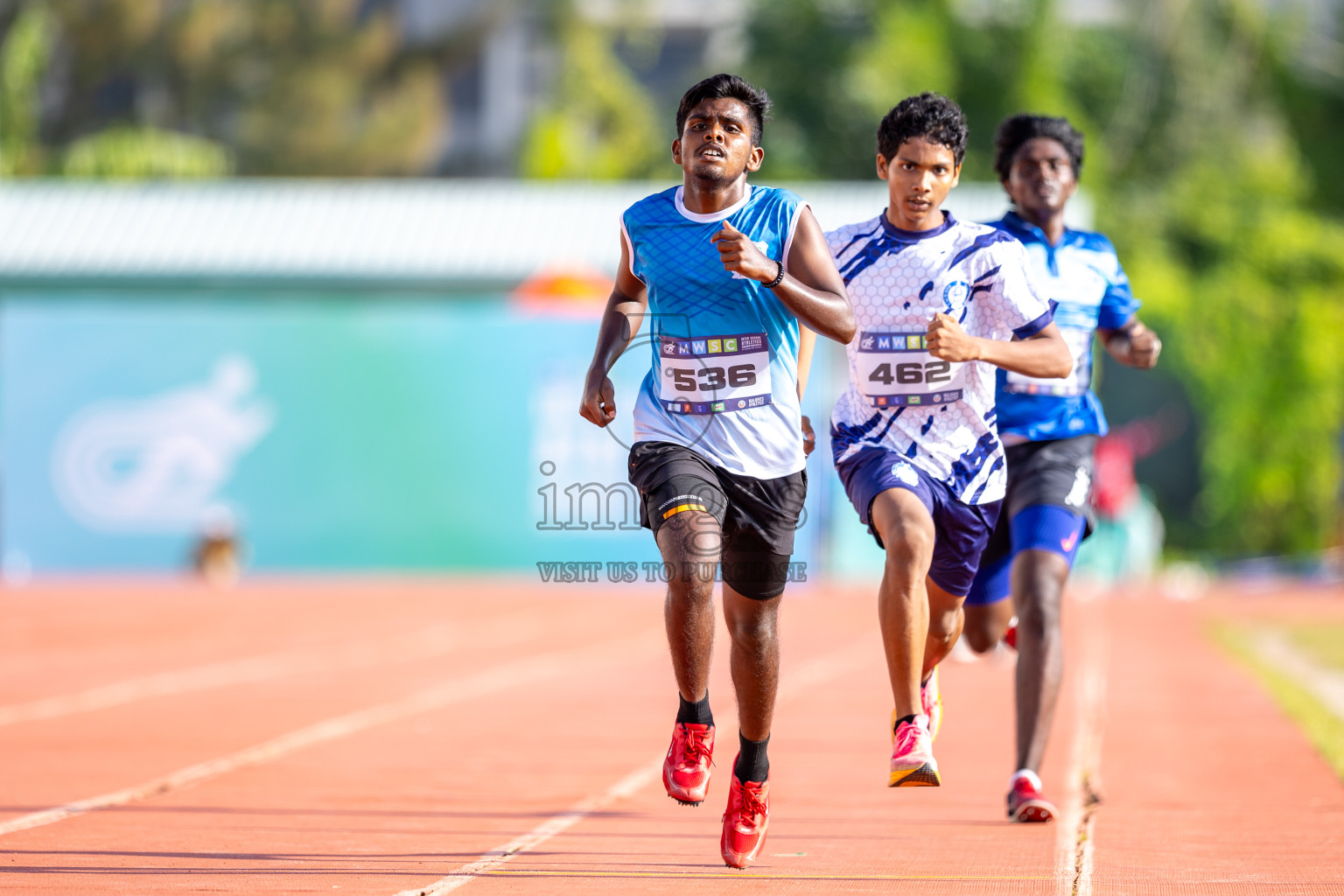 Day 4 of MWSC Interschool Athletics Championships 2024 held in Hulhumale Running Track, Hulhumale, Maldives on Tuesday, 12th November 2024. Photos by: Raaif Yoosuf / Images.mv