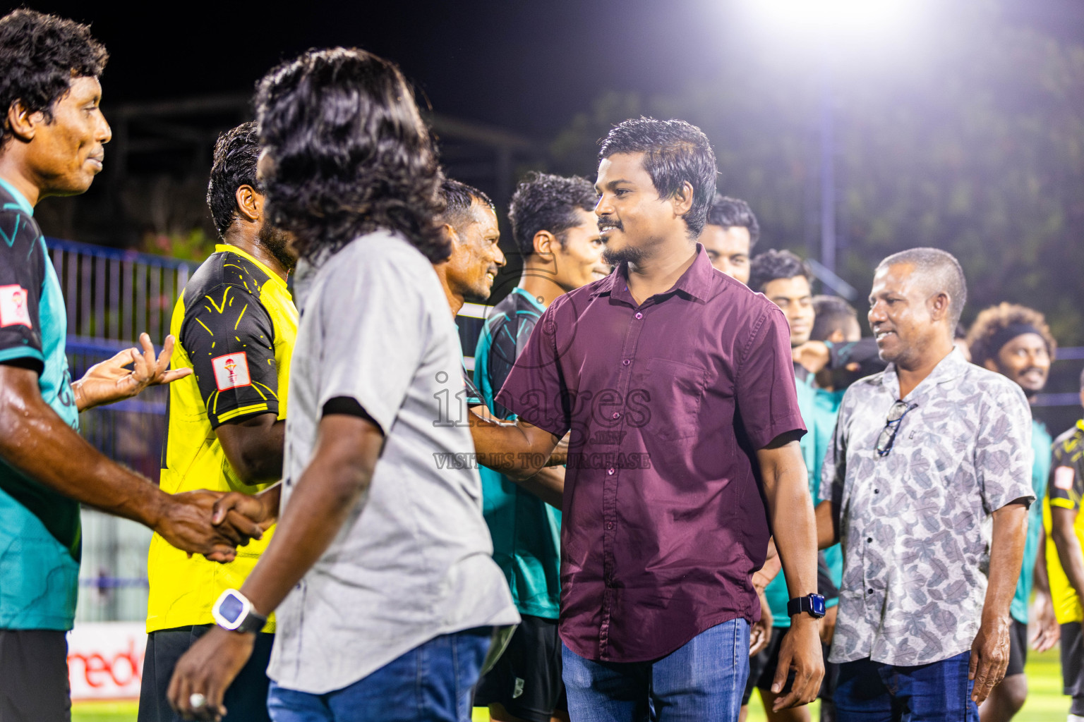 Nala Brothers vs Keawan FC in Day 1 of Eydhafushi Futsal Cup 2024 was held on Monday , 8th April 2024, in B Eydhafushi, Maldives Photos: Nausham Waheed / images.mv