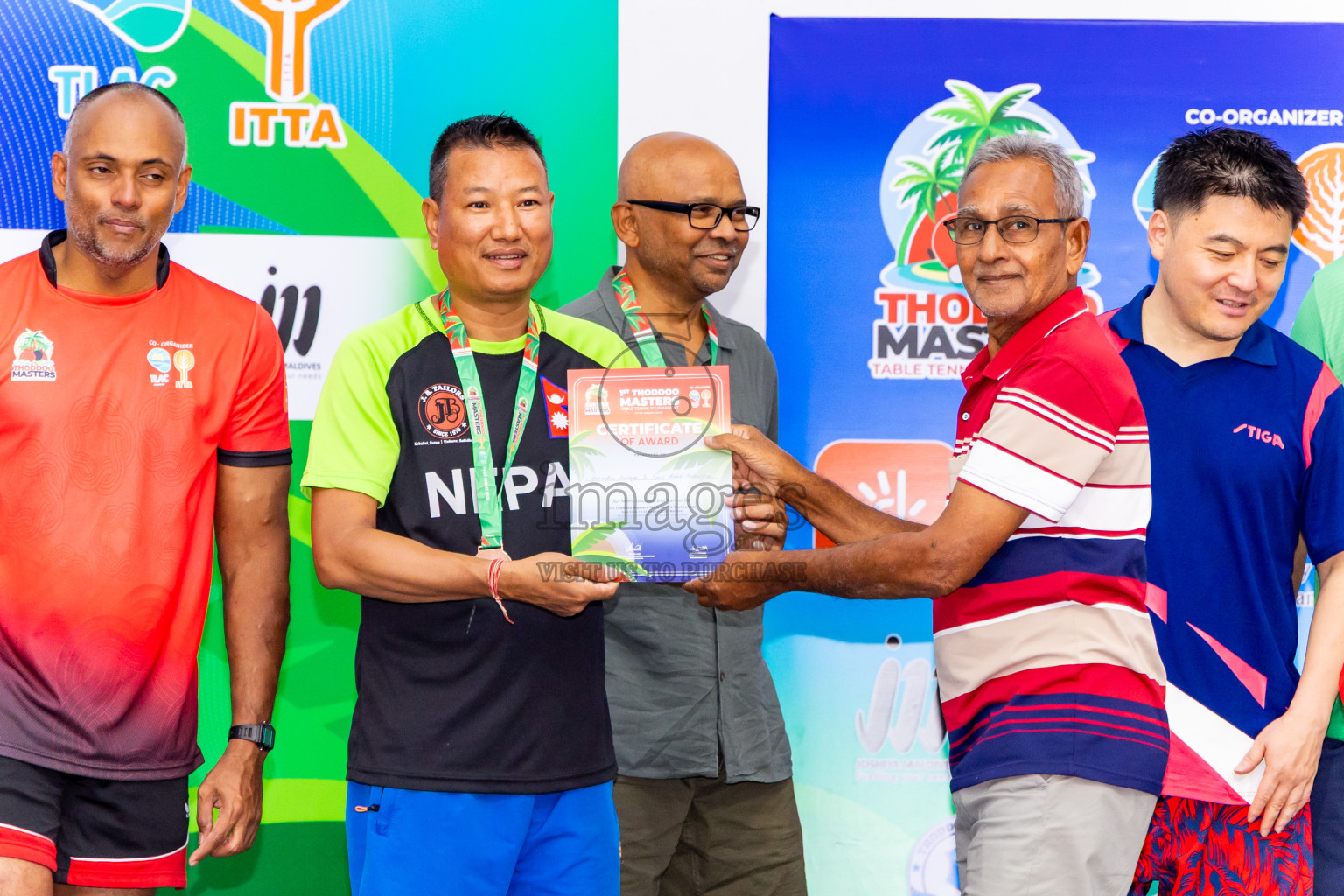 Day 4 of 1st Thoddoo Masters Table Tennis Tournament was held on Sunday, 24th August 2025 in AA Thoddoo, Maldives. Photos: Nausham Waheed / images.mv