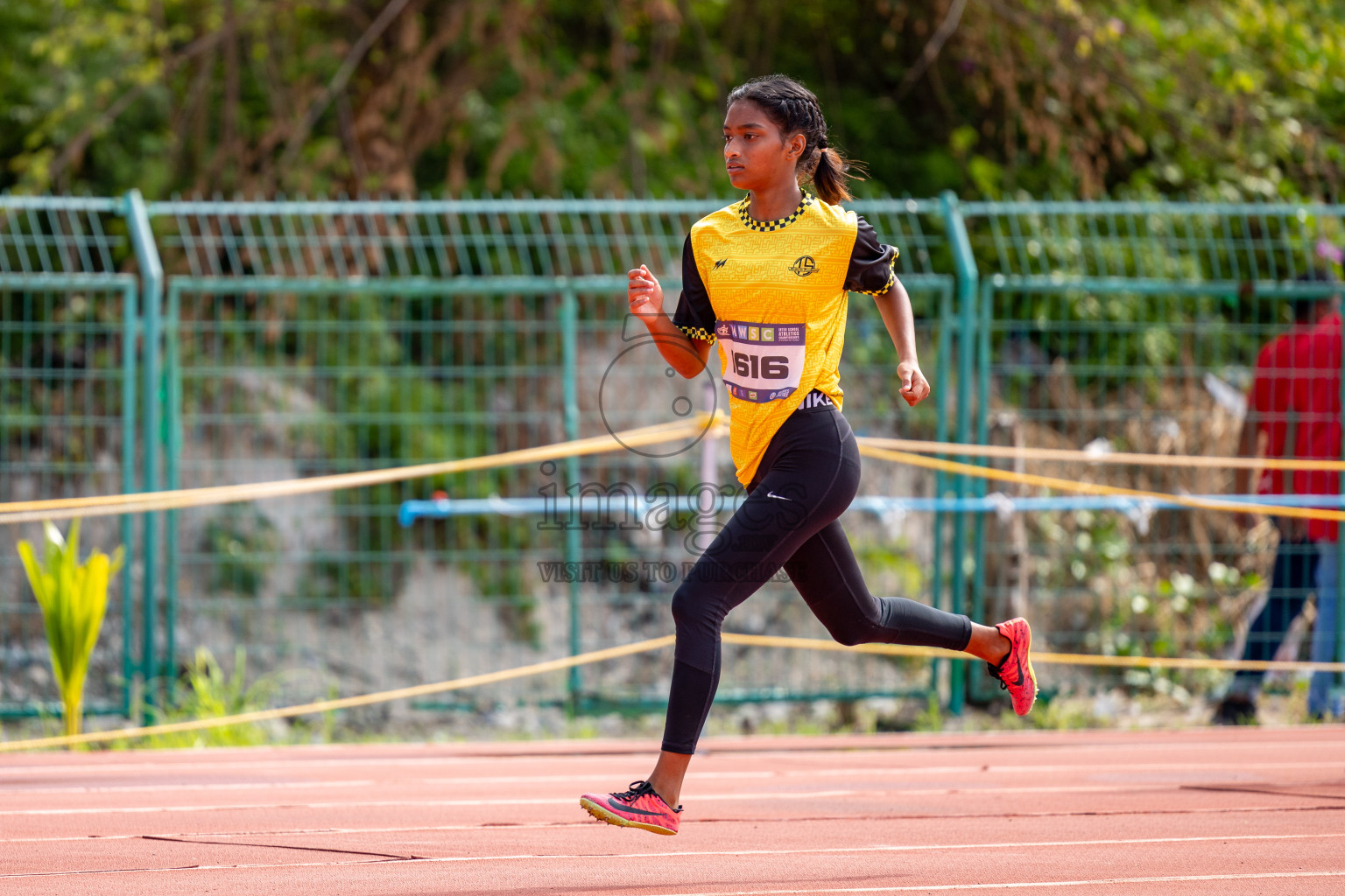 Day 2 of MWSC Interschool Athletics Championships 2024 held in Hulhumale Running Track, Hulhumale, Maldives on Sunday, 10th November 2024. 
Photos by:  Hassan Simah / Images.mv