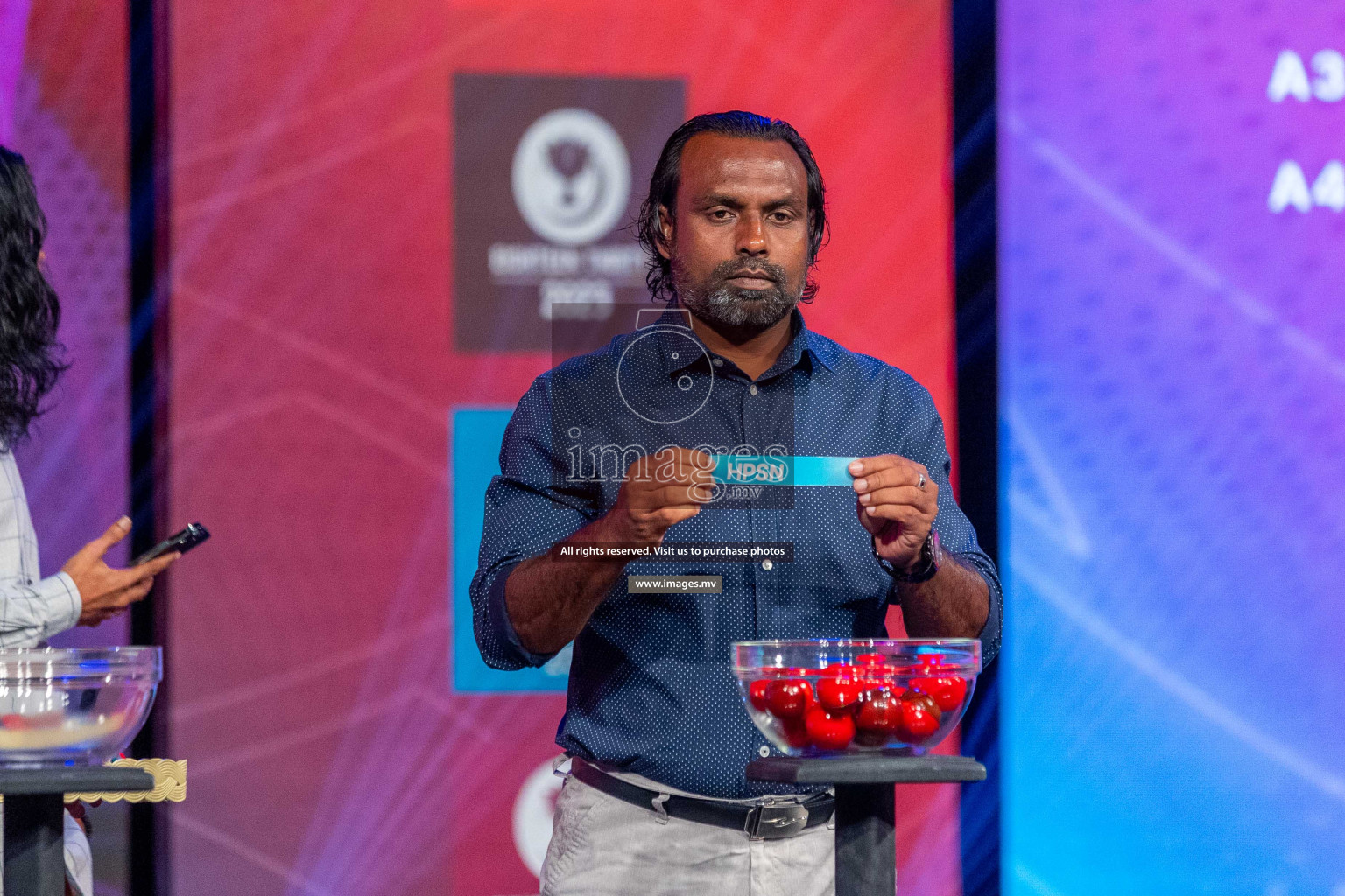 Draw ceremony of Club Maldives 2023 was held on Thursday, 6th July 2023 at PSM Studio in Male', Maldives.  Photos: Ismail Thoriq / images.mv