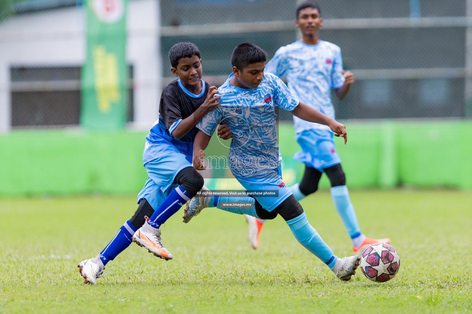 Day 1 of MILO Academy Championship 2023 (u14) was held in Henveyru Stadium Male', Maldives on 3rd November 2023. Photos: Nausham Waheed / images.mv