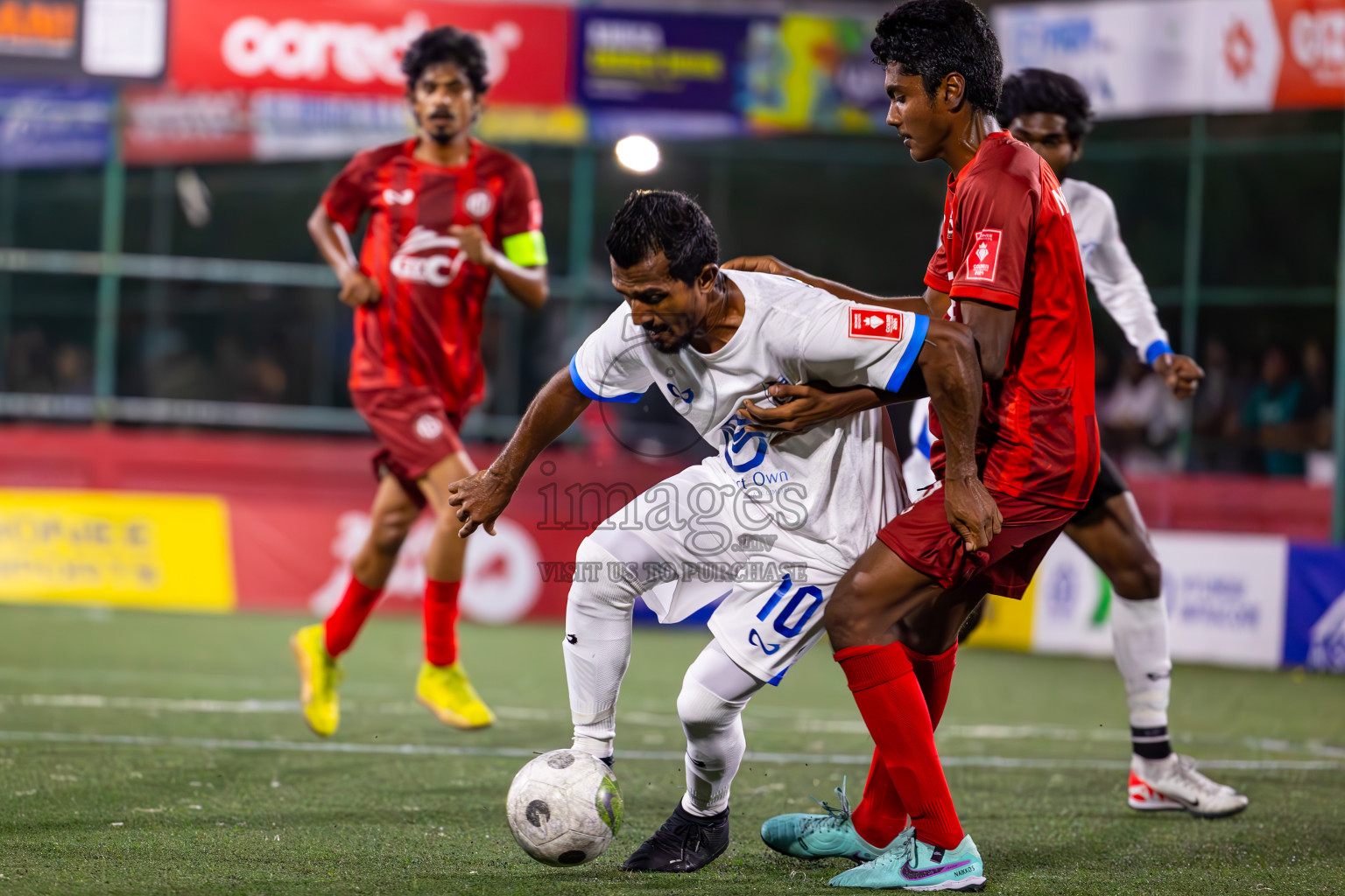 K Gaafaru VS K Huraa in Day 25 of Golden Futsal Challenge 2024 was held on Thursday , 8th February 2024 in Hulhumale', Maldives
Photos: Ismail Thoriq / images.mv