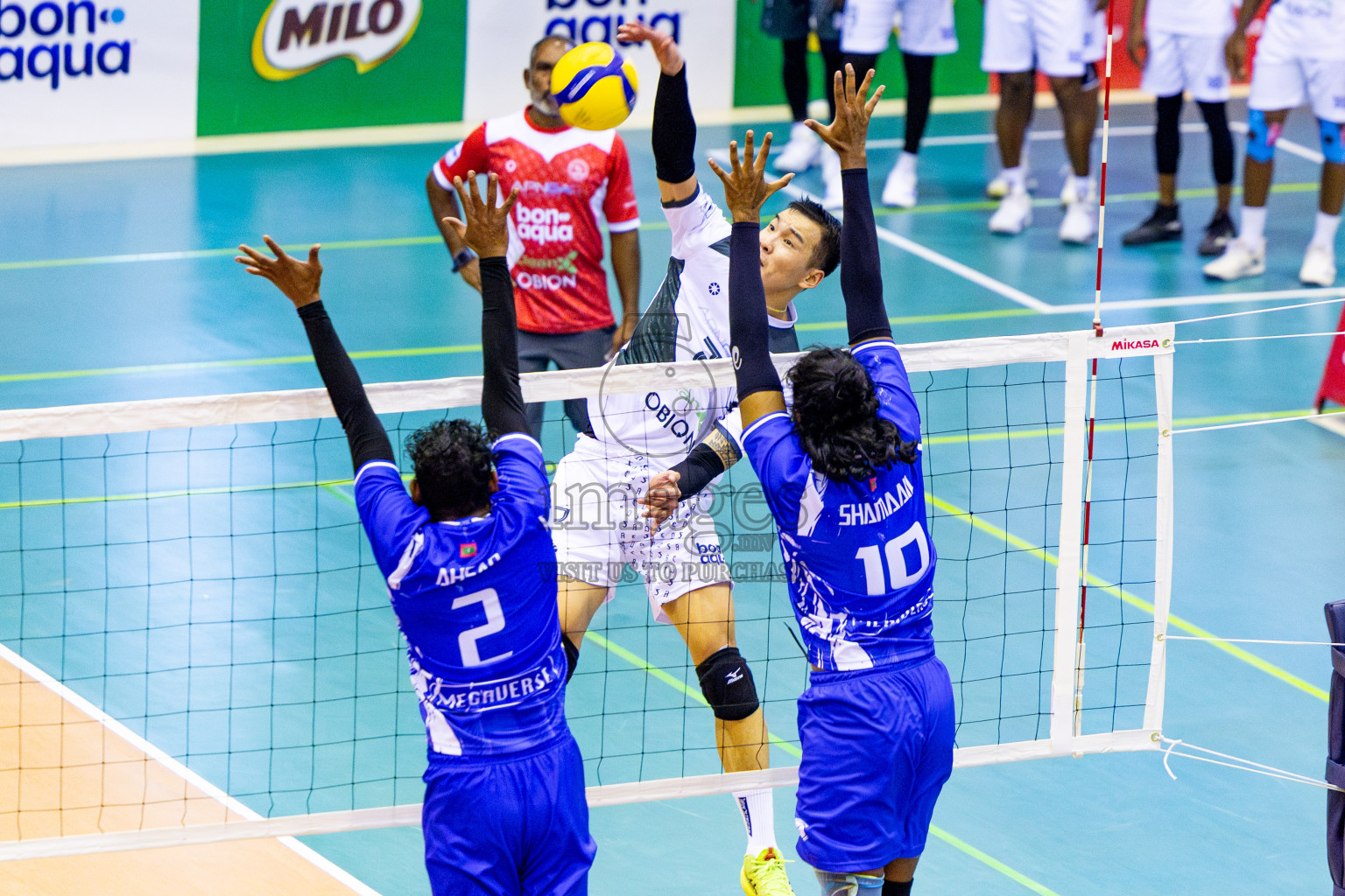 Club HDC vs Dhadimagu Sports & Recreation Club in Semi Finals of MILO VAM Cup 2025 held in Male', Maldives on Tuesday, 1st July 2025 at Social Center Indoor Hall Photos By: Nausham Waheed / images.mv
