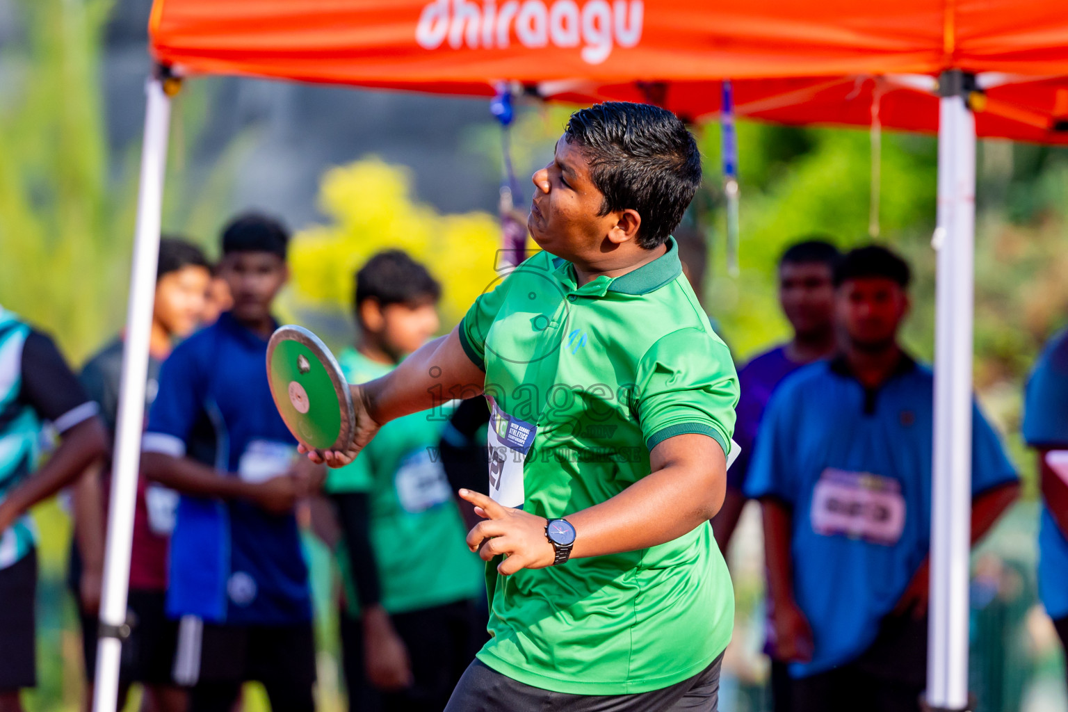 Day 5 of MWSC Interschool Athletics Championships 2024 held in Hulhumale Running Track, Hulhumale, Maldives on Wednesday, 13th November 2024. Photos by: Nausham Waheed / Images.mv