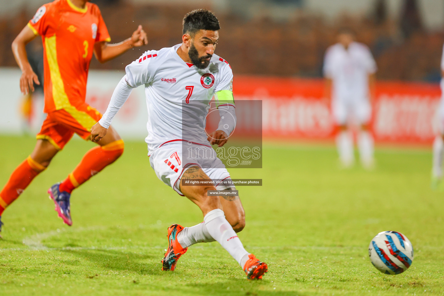 Bhutan vs Lebanon in SAFF Championship 2023 held in Sree Kanteerava Stadium, Bengaluru, India, on Sunday, 25th June 2023. Photos: Nausham Waheed, Hassan Simah / images.mv