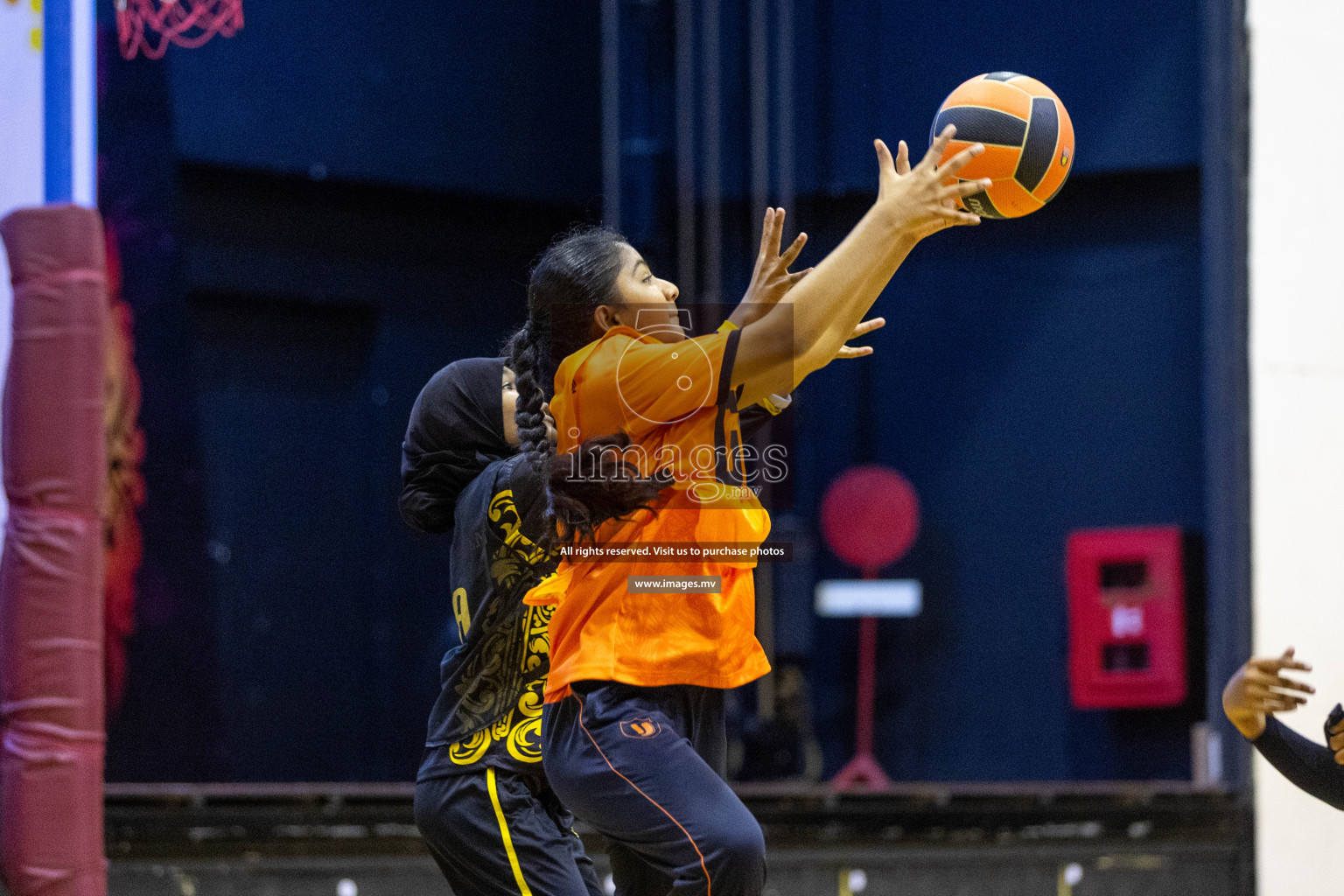 Day6 of 24th Interschool Netball Tournament 2023 was held in Social Center, Male', Maldives on 1st November 2023. Photos: Nausham Waheed / images.mv