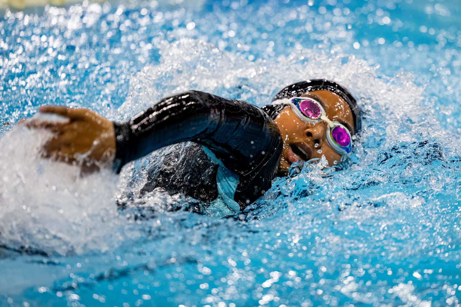 Day 5 of BML 21st Interschool Swimming Competition 2025 was held in Hulhumale' Swimming Pool, Hulhumale', Maldives on Wednesday, 15th October 2025. 
Photos: Hassan Simah / images.mv