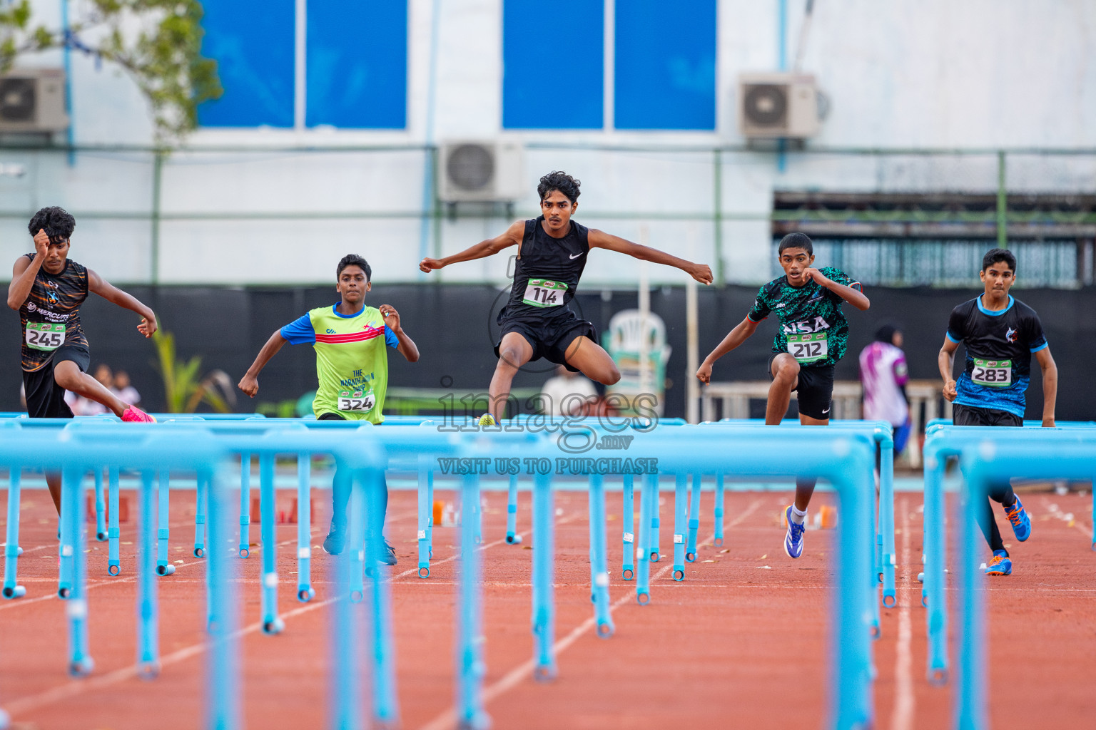 Day 2 of 12th Milo Association Championships was held in Ekuveni Track at Male', Maldives on Friday, 25th April 2025. Photos: Ismail Thoriq / images.mv