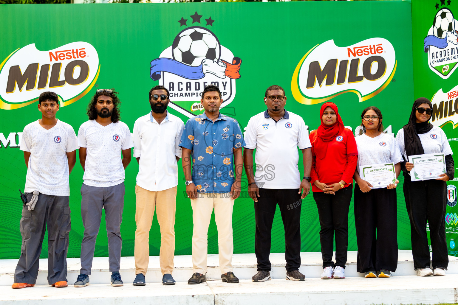 Day 4 of MILO Academy Championship 2024 (U-14) was held in Henveyru Stadium, Male', Maldives on Sunday, 3rd November 2024. Photos: Ismail Thoriq / Images.mv