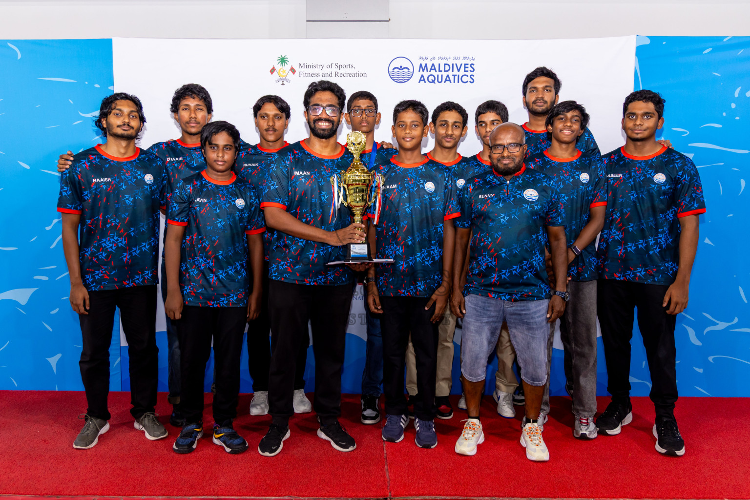 Closing Ceremony of 1st National Short Course Swimming Competition held in Hulhumale', Maldives on Thursday, 19th June 2025. Photos: Nausham Waheed / images.mv