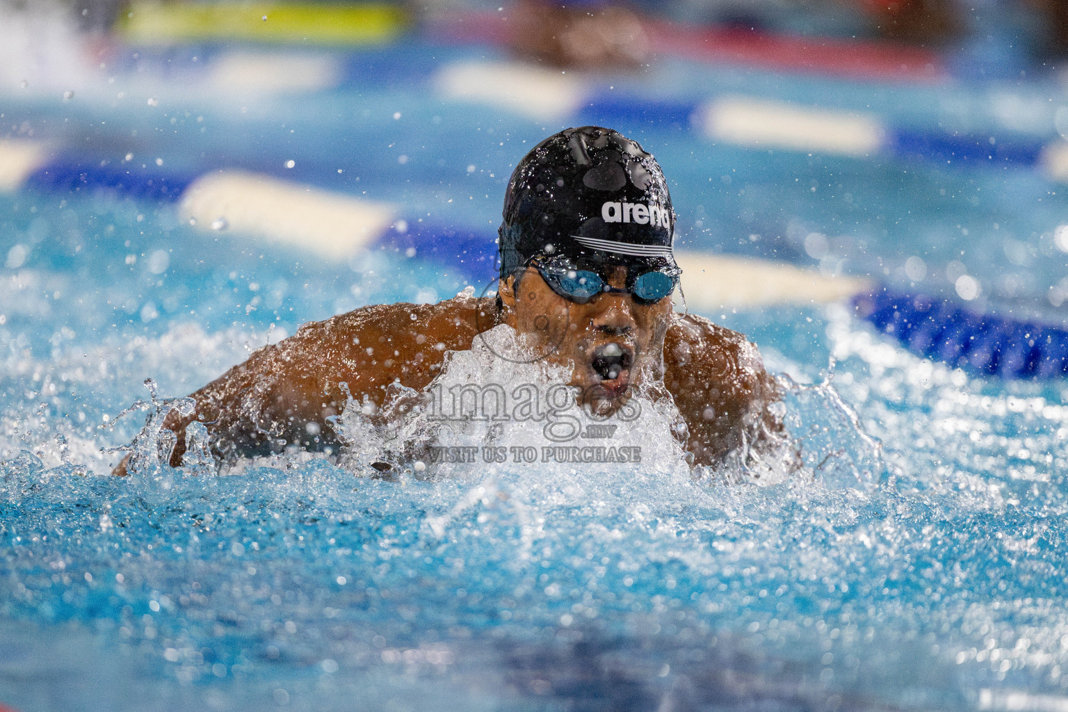 Day 4 of National Swimming Competition 2024 held in Hulhumale', Maldives on Monday, 16th December 2024. 
Photos: Hassan Simah / images.mv