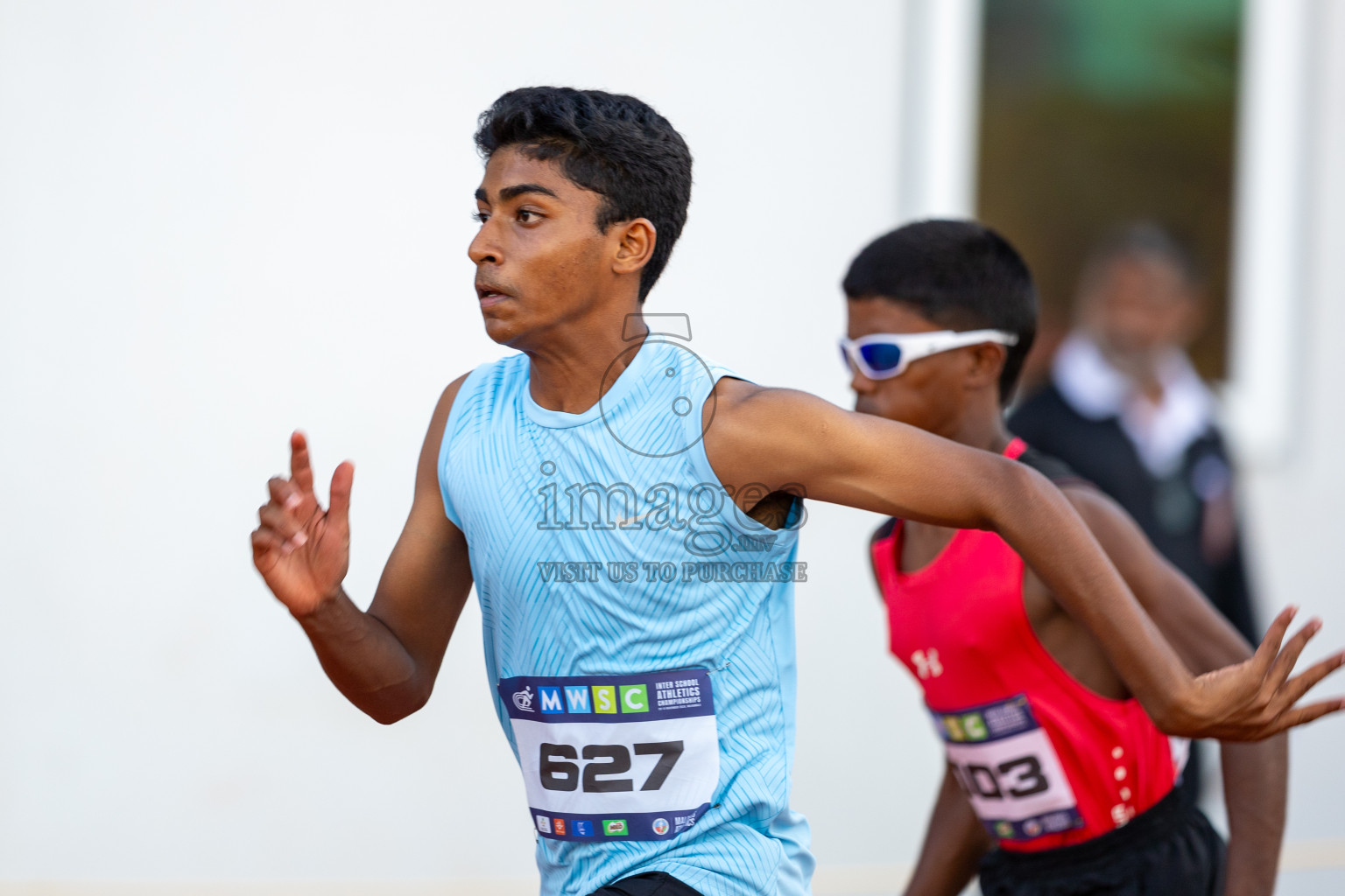 Day 1 of MWSC Interschool Athletics Championships 2024 held in Hulhumale Running Track, Hulhumale, Maldives on Saturday, 9th November 2024. Photos by: Ismail Thoriq / Images.mv